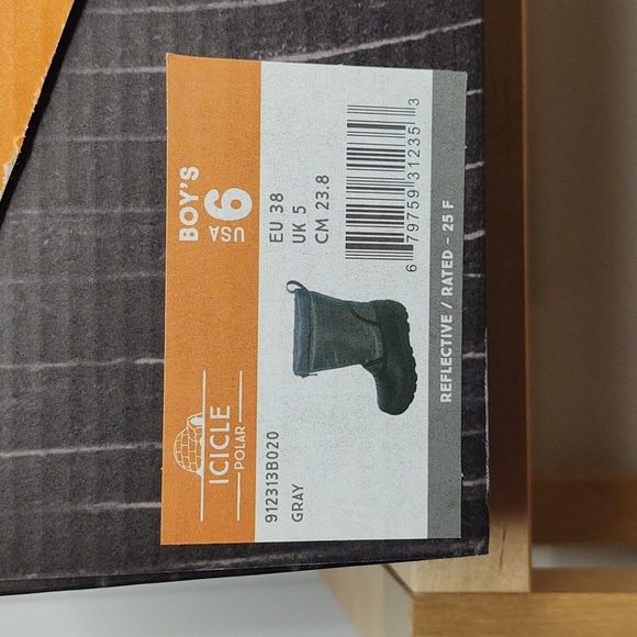 Northside Icicle snow boot, gray/black, size 6, 🆕 - Picture 7 of 16